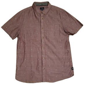 Roark Revival Men's Maroon Button Up Shirt | XL